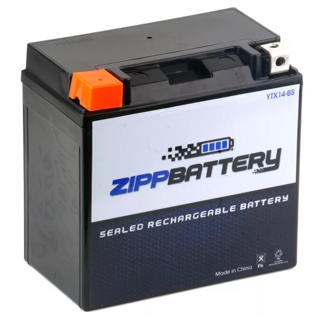 Ytx14-Bs High Performance - Maintenance Free - Sealed Agm Motorcycle Battery