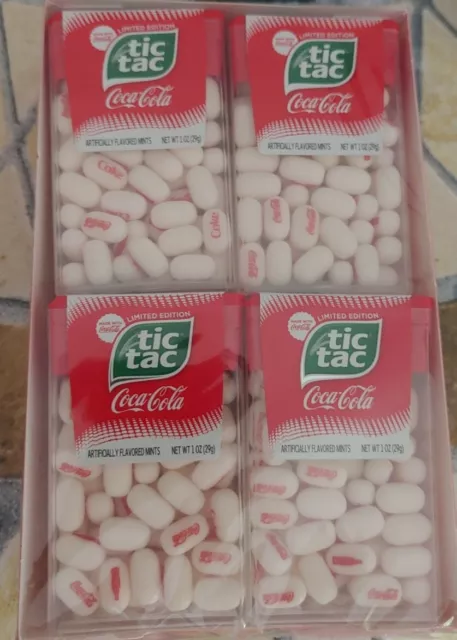 12 Pack Coca-Cola Flavored Tic-Tacs Limited Edition NEW Unopened Candy Mints