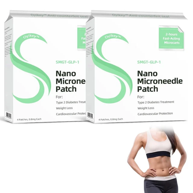 OYIKEY NANO MICRONEEDLE Patch, SMGT-GLP-1 Patch for Women & Men, Skin ...