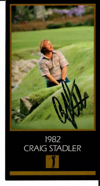 "PGA Champion" Craig Stadler Signed GRAND SLAM Trading Card