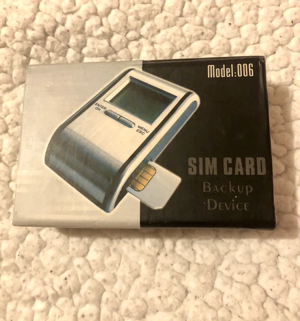SIM CARD BACKUP Device Model006 Boxed with Battery/Instructions. NEW & UNUSED £2.00 PicClick UK