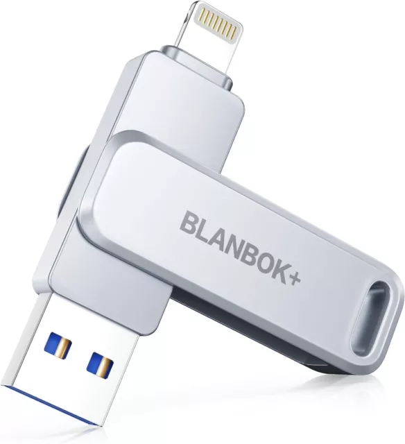 Blanbok + MFI zertifizierter Memory Stick 128G USB Flash Drive für iPhone/iPad/Android