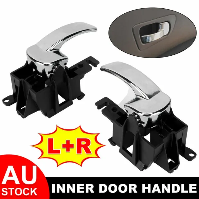 Pair Inner Door Handle For Nissan Pathfinder R51/Navara D40 05~13 Front / Rear
