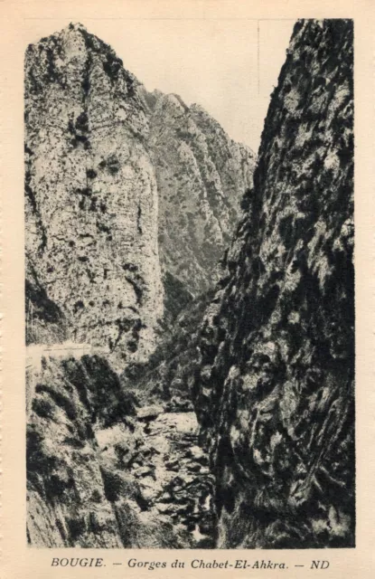 *1378 cpa Bougie - Gorges du Chabet El Ahkra
