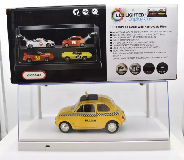 Vitrine Boîte LED Présentoir pour Véhicules-jouets voiture auto 1:24 1:43 Etui