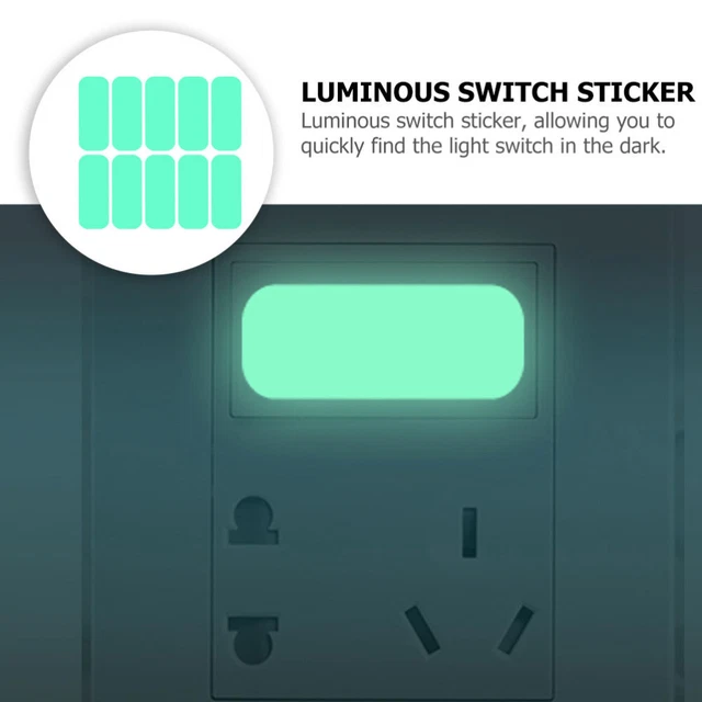 Autocollants Lumineux BODYA Pour Interrupteurs Voiture - 132 Étiquettes PVC - Phosphorescentes - Pour Tableau De Bord