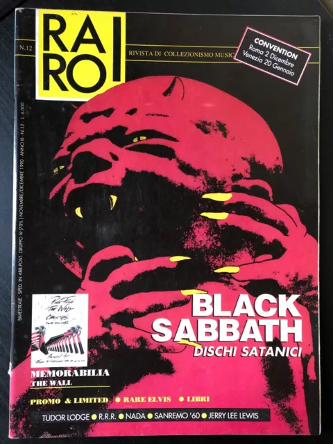 RARO! 12 Magazine about discography ps BLACK SABBATH Nada THE WALL Pink Floyd