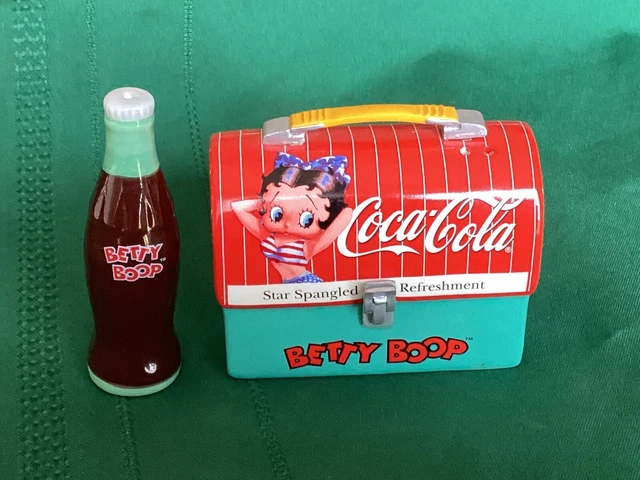 Coca Cola Betty Boop Lunchbox Salt & Pepper Shakers