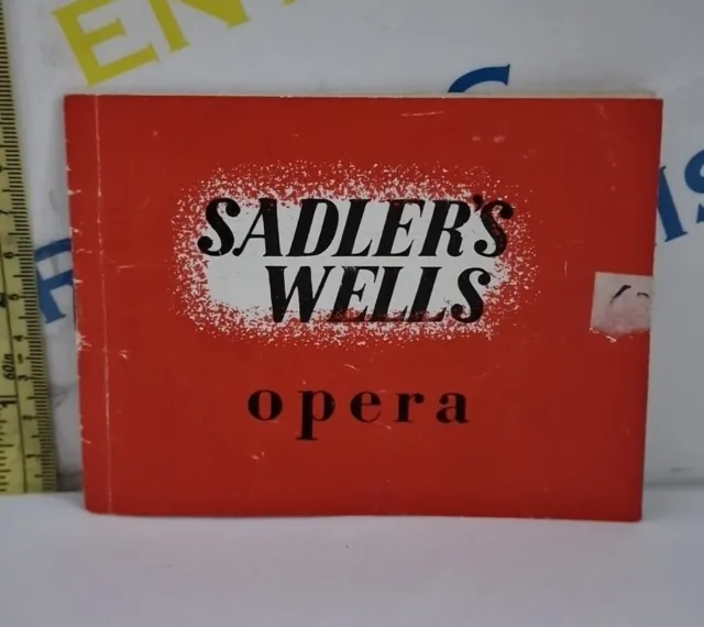 Sadler's Wells Opera Programme Booklet - 1946 Madam Butterfly, Fair Condition