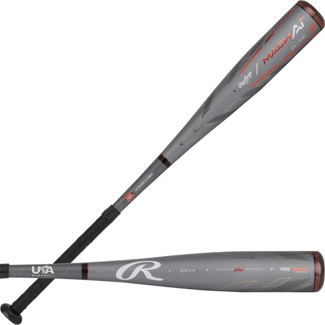 RAWLINGS 2024 MACH AI Baseball Bat USA 10 Drop 2 5/8" Barrel