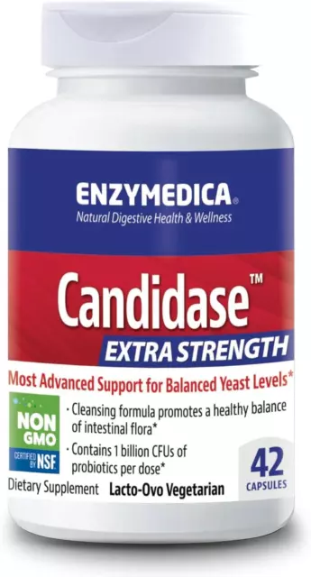 Enzymedica Candidase Extra Strength 42 Kapseln, Darm & Mikrobiom Gesundheit