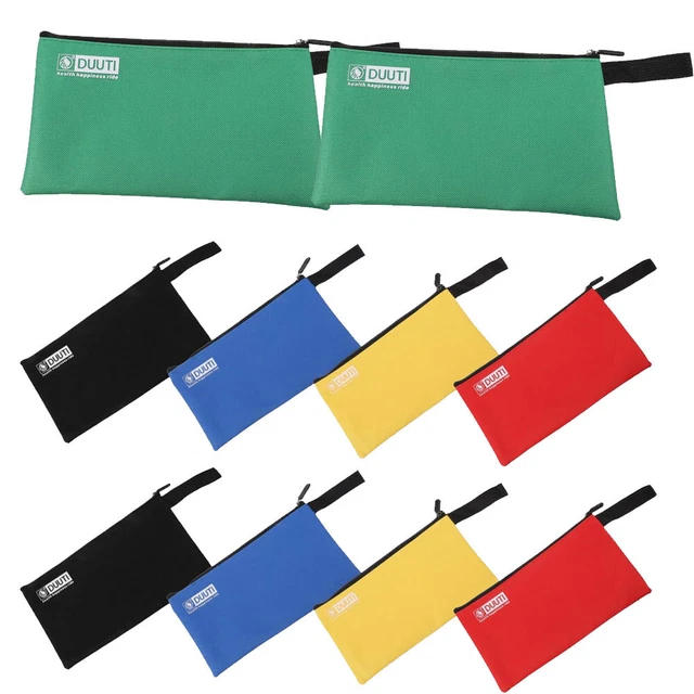 10PCS Safe Reliable Multipurpose Small Canvas Tool Bag Tool Pouch Zipper Pouch