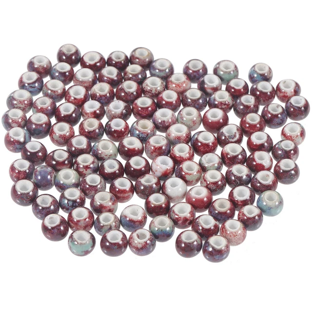 100pcs Keramik DIY Perlen Armband Making Lose Perlen Schmuck DIY lose Perlen