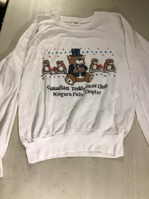Vintage Canadian Teddy Bear Club Niagara Falls Chapter Sweatshirt Size XL 2
