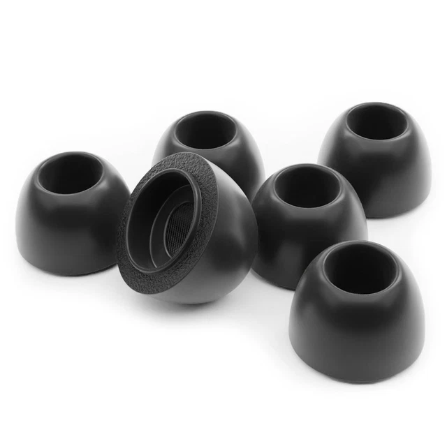 Mousses De Remplacement Pour Casque Koss - Pack De 6 - Noir - Compatible Porta Pro, KSC75, Etc.