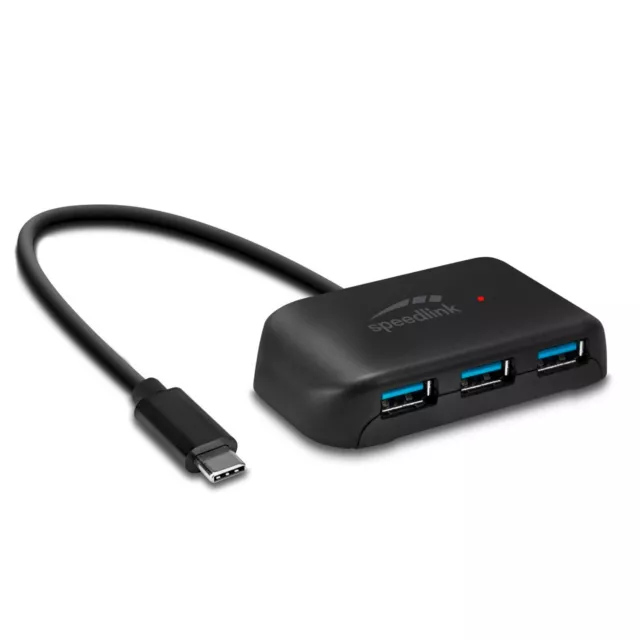Speedlink SNAPPY USB-C USB-Hub Type-C Verteiler 1:4 USB 3.0 Adapter 4 USB-A Port