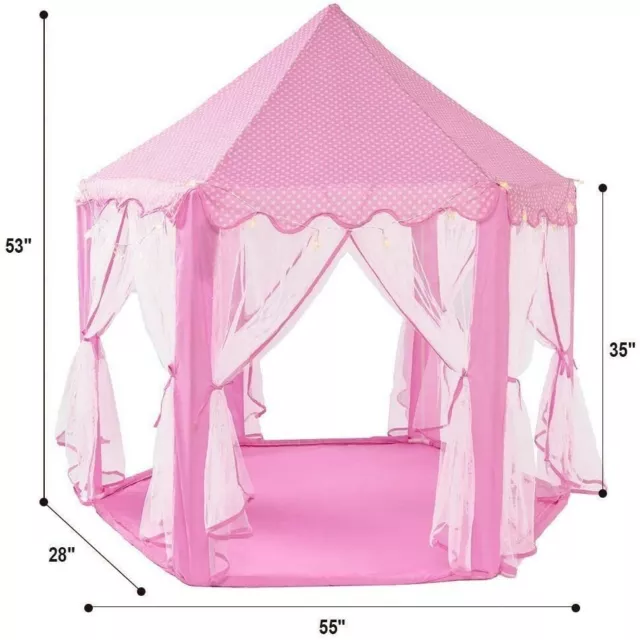 Pop up Dream Princess Play Tent Cubby House 3