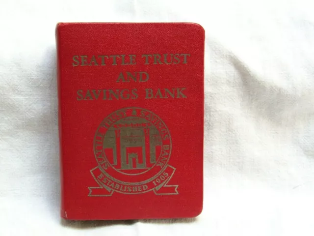 Vintage Advertising Seattle Trust and Savings Book Still Bank Nice!