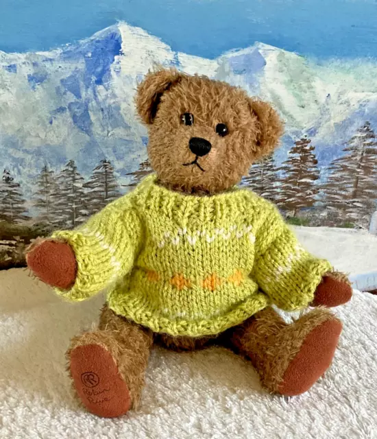 ++ TEDDY CLOTHES ++ new hand knitted fairisle jumper to suit a 9 inch bear