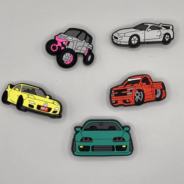 Elevate Your Crocs with Sporty Car Charms - Set of 5! Elevate Your Crocs with Sporty Car Charms - Set of 5!