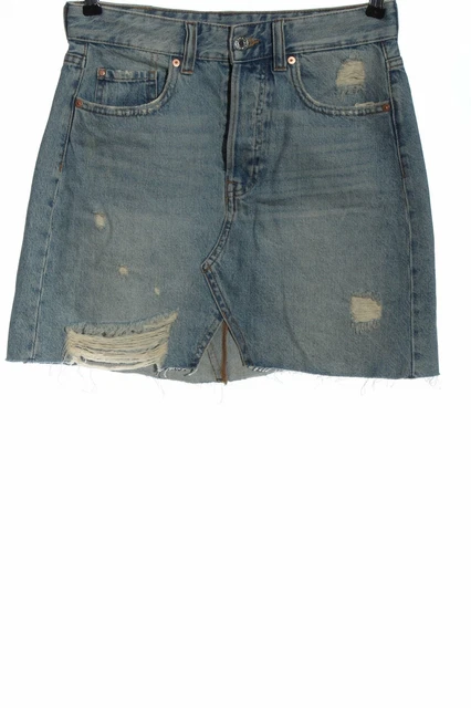 & DENIM Gonna di jeans Donna Taglia IT 42 blu stile casual