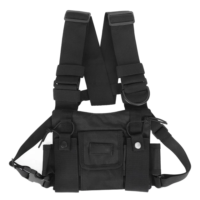 Poche Poitrine Talkie-walkie Ceinture Pectorale Radio Universelle 2 Poches