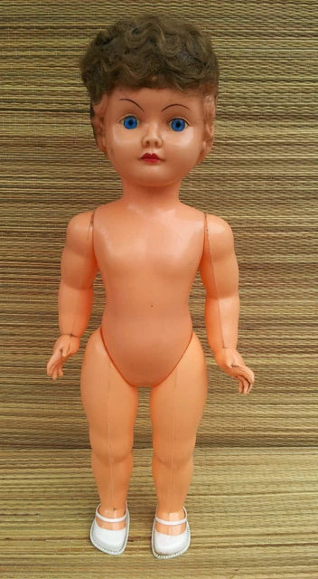 Ancienne poupée a pile Miniphon jouet ancien collection, antique doll