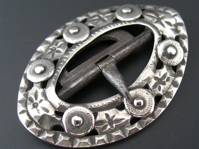 Gürtelschnalle Silber Handarbeit von ca. 1860