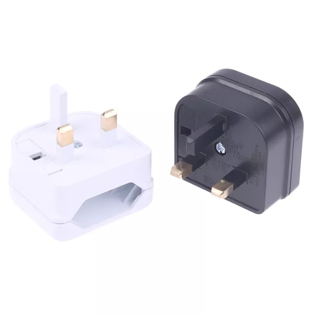 1Pc European Euro EU 2 Pin to UK 3Pin Power Socket Travel Plug Universal F1