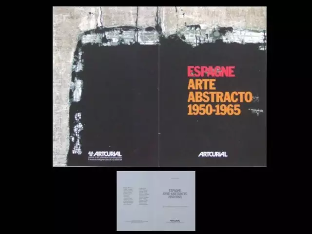 Carton Invitation Exposition - Espagne Arte Abstracto - 1989 - Artcurial