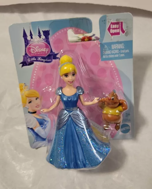 Disney Princess Little Kingdom MagiClip  Cinderella Doll & Gus 2012 NEW