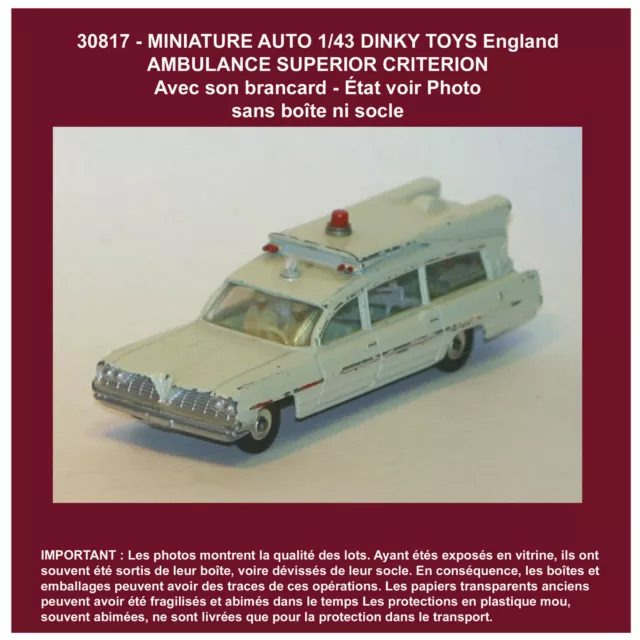 1576 Miniature Ambulance Superior Criterion Dinky Toys 2999