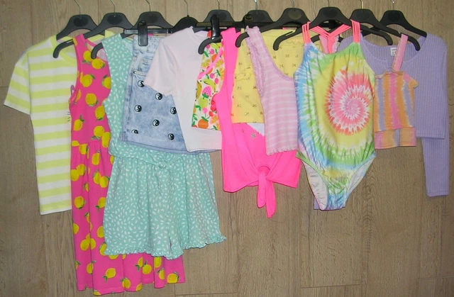 H&M TU NEW LOOK PRIMARK etc Girls Summer Bundle Tops Shorts Dress Age 8-9 134cm