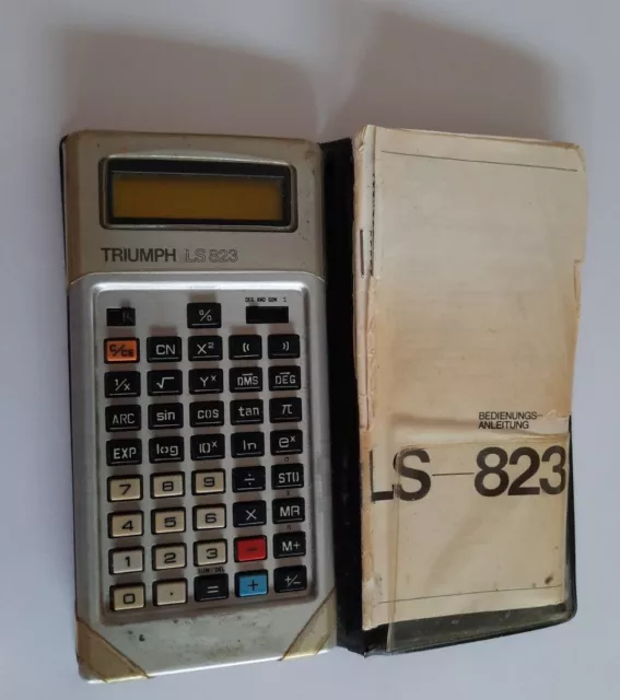 Triumph Adler LS 823 Taschenrechner Retro Vintage