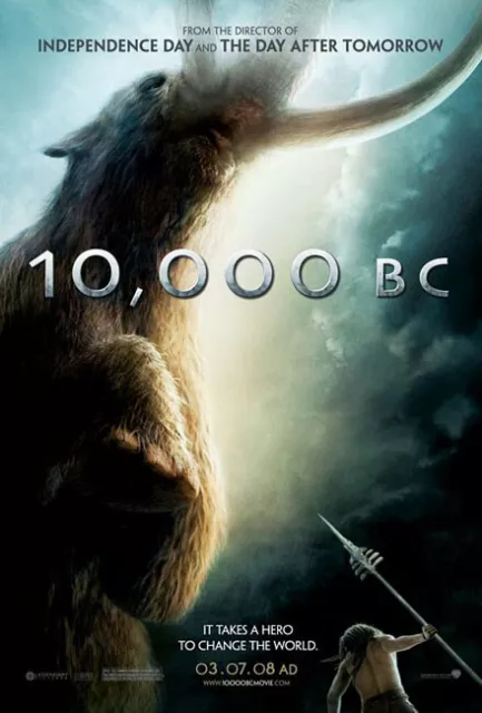 10,000 B.C. advance great original 27x40 D/S movie poster