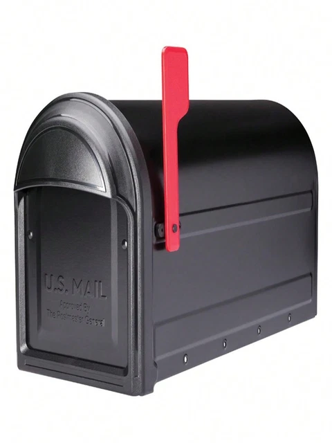 Mailbox, Metal Post Mount Mailboxes For Outside,Galvanized Steel