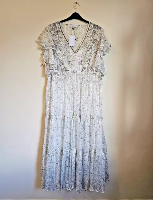 Joanna Hope Maxi Dress US 20 UK 24 Embelished Sparkle Party Wedding Occasion NEW