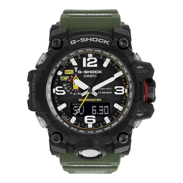 OliBoPo Cinturino Di Ricambio In Resina Naturale Per Orologio Casio G Shock Master Of G Mudmaster Twin Sensor Sports Watch GG 1000/GWG 100/GSG 100, Beige, Sport - Foto 4