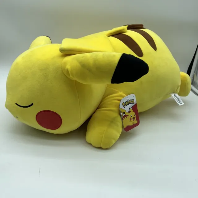 Pokemon 20” Sleeping Pikachu Soft Jumbo Large Plush Pillow Buddy Huge