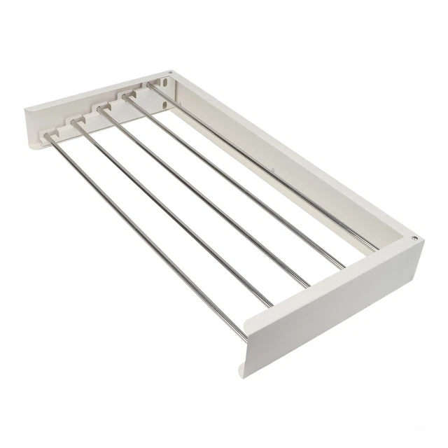 WALL MOUNTED CLOTHES Drying Rack 50KG Load Capacity Foldable Laundry ...