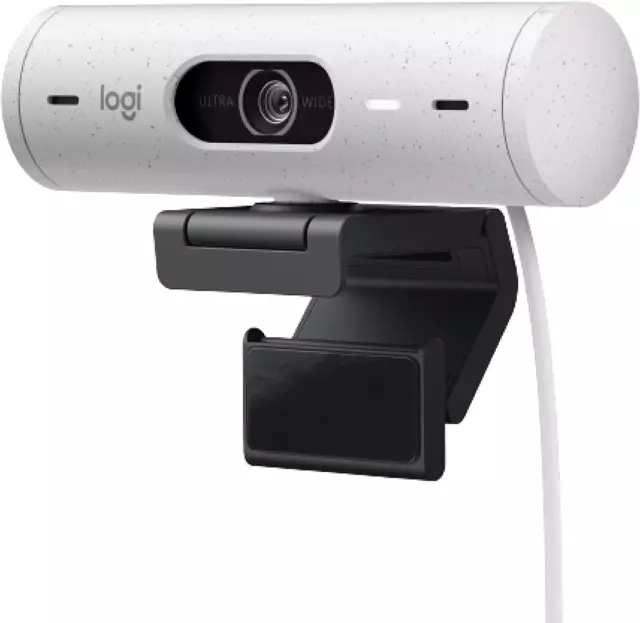 Logitech Brio 500 Full HD Webcam with Auto Light Correction, Auto-Framing, Sh...
