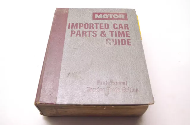 Motor 0-87851-693-X, 17709 Imported Car Parts & Time Guide 1984-90 9th Edition