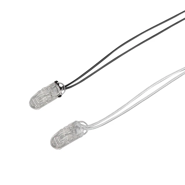 2 audífonos negros grises clip flexible para prevenir pérdidas audífonos portátiles GSA