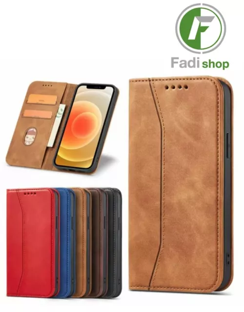 Schutz Hülle für Samsung Galaxy Magnet Handy Hulle Tasche Flip Case Etui Wallet