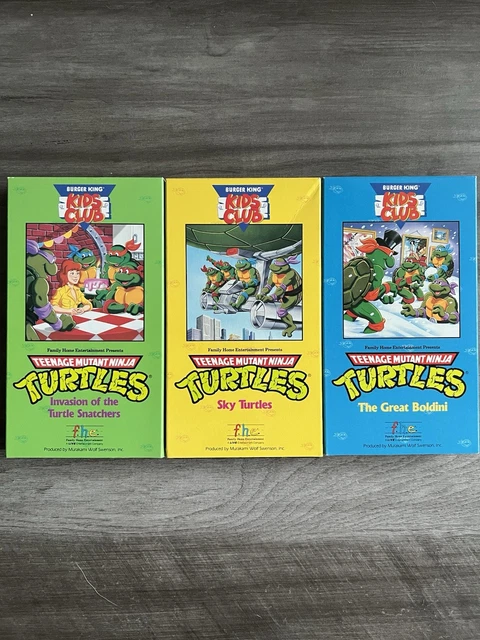 TEENAGE MUTANT NINJA Turtles VHS Burger King Kids Club TMNT 1990 £9.02 ...