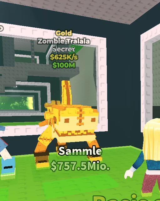 Sab Secret Brain Rots STEAL A BRAINROT SAB Secret Zombie Tralala Gold 625 K/s EUR 1,00 ...