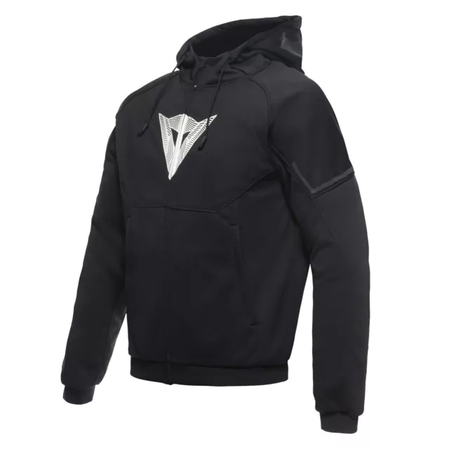 Dainese Daemon-X Safety Moto Hoodie Hommes (Noir/Blanc) Taille: 52