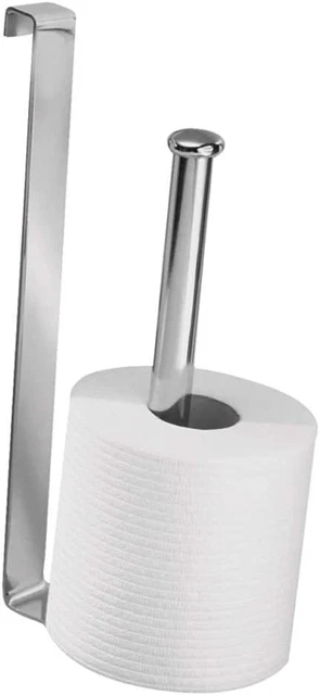 Soporte para rodillos inodoro Idesign 69380 Classico sobre el tanque, cromado
