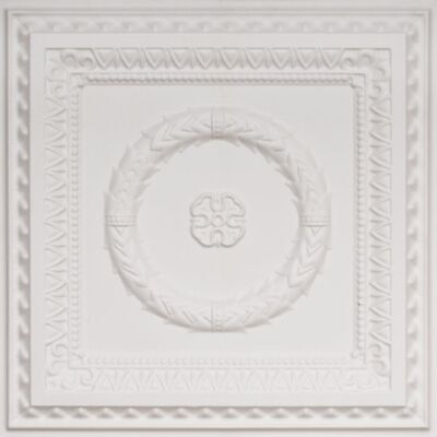 # 210 White Matte (LOT OF 12) PVC Ceiling Tiles Glue Up/Grid 2' x 2'
