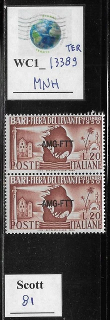 WC1_13389_TER. ITALY:TRIESTE FTT. Pair of 1950 LEVANTE'S FAIR. Scott 81. MNH